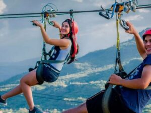 Parque de cuerdas 38 desafíos más Rafting